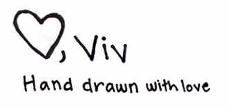 Love, Viv handwritten logo